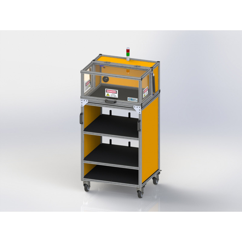 Cortek SE-2420CT sikkerhetskabinett på tralle