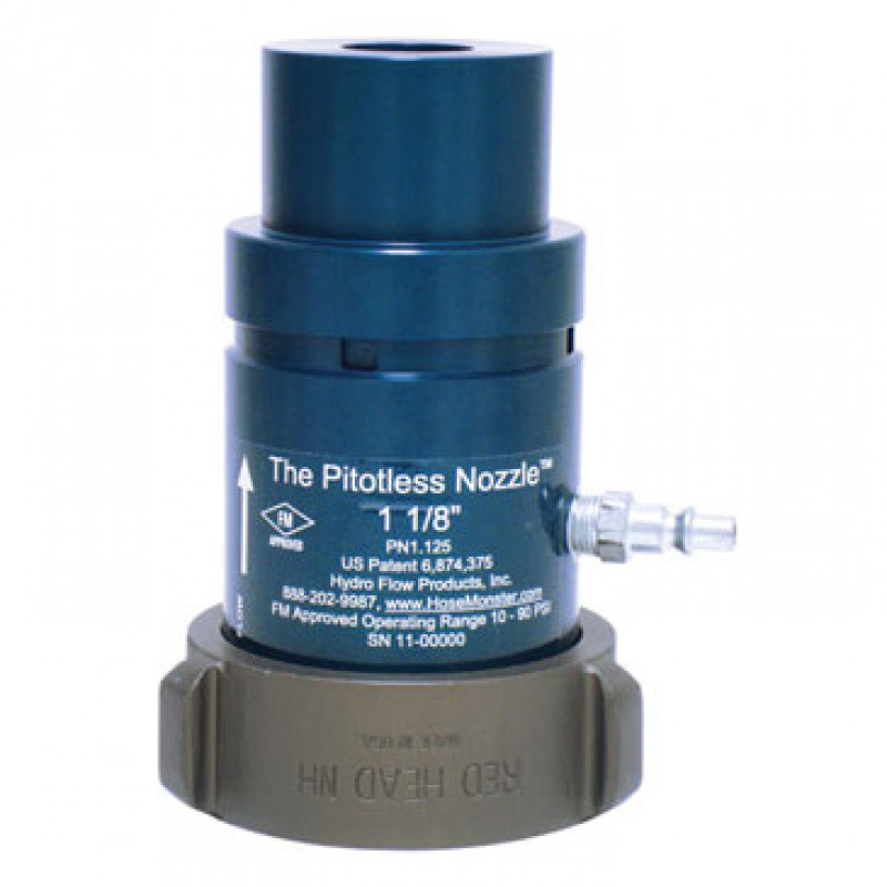 Pitotless Nozzle måledyse 1 1/8" BLÅ, 7-23 liter/sek