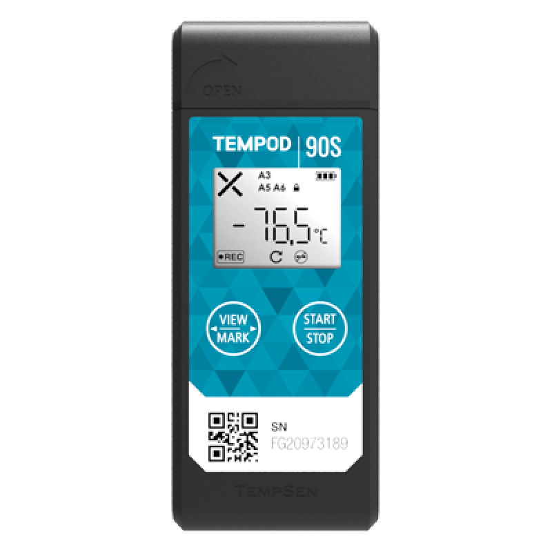 Tempsen Tempod 90S temperaturlogger for ultrafrys transport