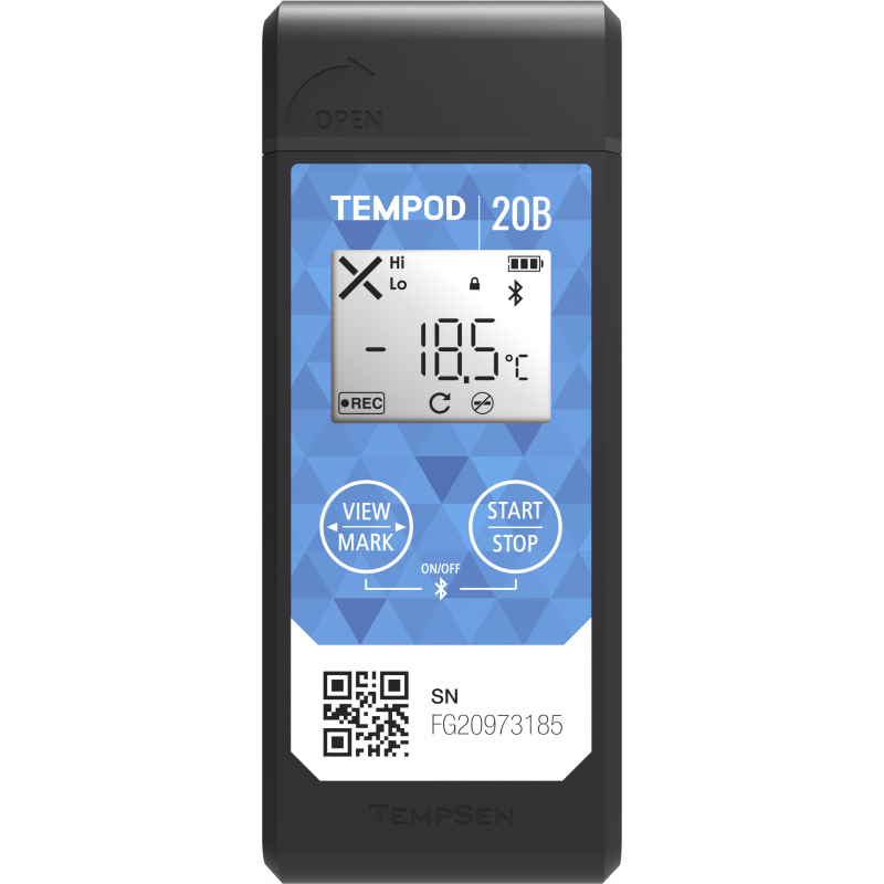 Tempsen Tempod 20B temperaturlogger m BlueTooth